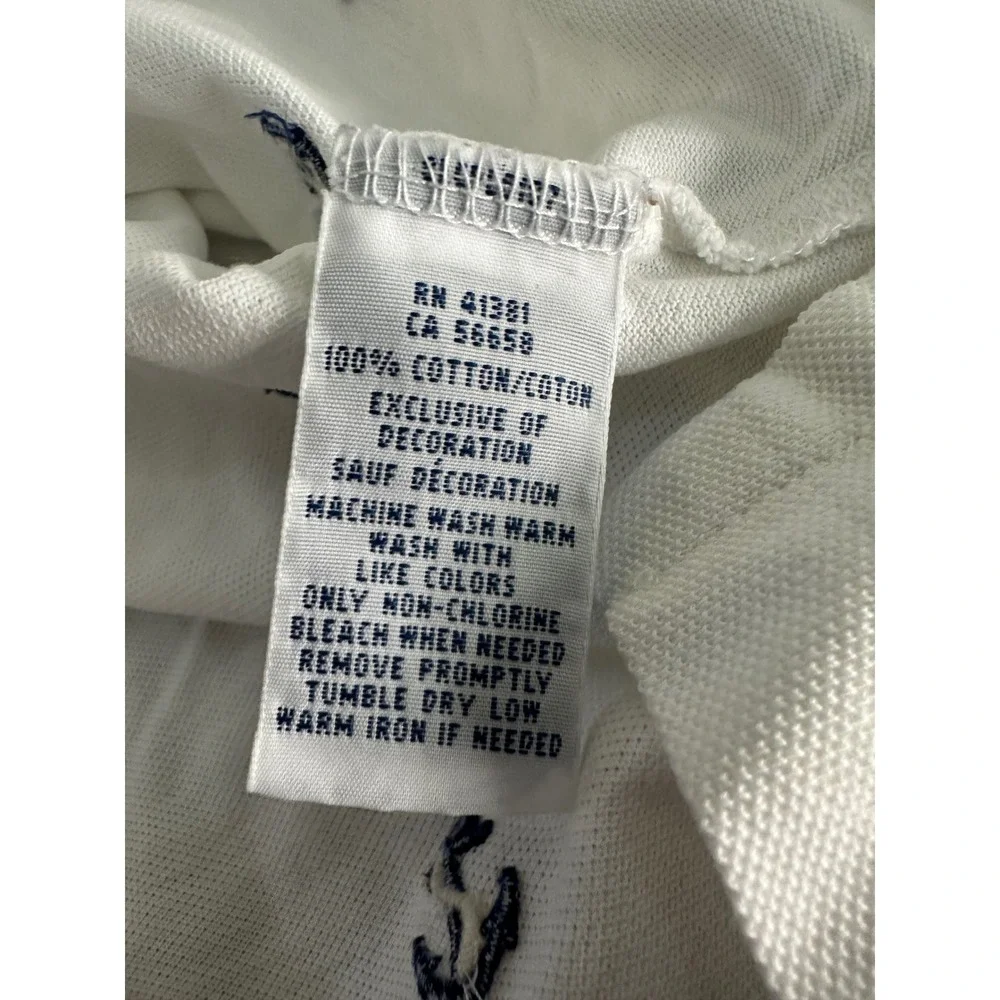 Ralph Lauren All Over Nautical Print Mens Short Sleeve Shirt L Large